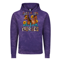 Cloud Purple just a girl who loves horses Vintage Hoodie - Zillion Design Studio