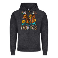 Vintage Black just a girl who loves horses Vintage Hoodie - Zillion Design Studio