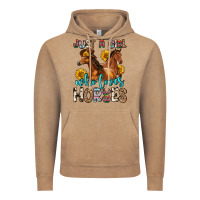 Vintage Coffee just a girl who loves horses Vintage Hoodie - Zillion Design Studio