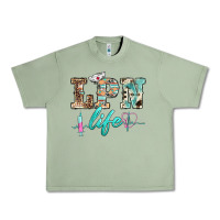Oil Green western nurse lpn  life Urban Heavy Tee - BarkalooDesign