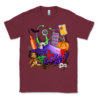Burgundy zombie nurse   halloween Classic Tee - AdoDesignShop