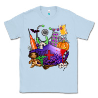 Dusty Blue zombie nurse   halloween Classic Tee - AdoDesignShop