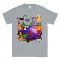 Heather Grey zombie nurse   halloween Classic Tee - AdoDesignShop