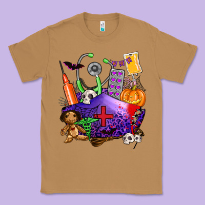 Zombie Nurse   Halloween Classic Tee Designed By Adodesignshop