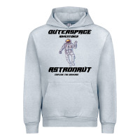 Heather Grey Outer Space Adventurer Astronaut Urban Hoodie - Bettercallsaul