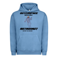 Pigment Pebble Blue Outer Space Adventurer Astronaut Urban Hoodie - Bettercallsaul