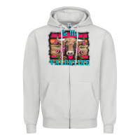 Dove Grey be my valentine with cow Zipper Hoodie - AdoDesignShop