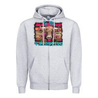 Heather Grey be my valentine with cow Zipper Hoodie - AdoDesignShop
