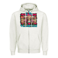 Oatmeal Heather be my valentine with cow Zipper Hoodie - AdoDesignShop