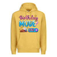 Antique Gold Birthday Mode On Premium Hoodie - BundleAndBundleShop