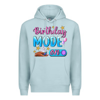 Blue Mist Birthday Mode On Premium Hoodie - BundleAndBundleShop