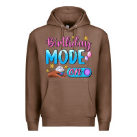 Chestnut Birthday Mode On Premium Hoodie - BundleAndBundleShop