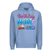 Colony Blue Birthday Mode On Premium Hoodie - BundleAndBundleShop