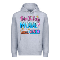 Heather Grey Birthday Mode On Premium Hoodie - BundleAndBundleShop