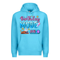 Ocean Blue Birthday Mode On Premium Hoodie - BundleAndBundleShop