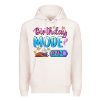 Pale Pink Birthday Mode On Premium Hoodie - BundleAndBundleShop