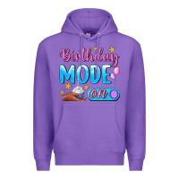 Purple Birthday Mode On Premium Hoodie - BundleAndBundleShop