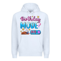 White Birthday Mode On Premium Hoodie - BundleAndBundleShop