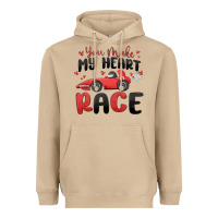 Mushroom you make my heart race valentine's day Heavyweight Hoodie - MaliasSmallBusiness