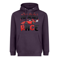 Plum you make my heart race valentine's day Heavyweight Hoodie - MaliasSmallBusiness