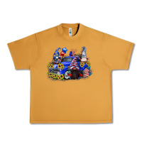 Peanut Butter 4th of July gnomes with truck Urban Heavy Tee - CowGirlArtShop