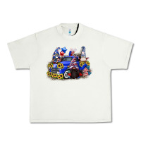 Pistachio 4th of July gnomes with truck Urban Heavy Tee - CowGirlArtShop