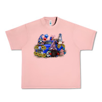 Salmon 4th of July gnomes with truck Urban Heavy Tee - CowGirlArtShop