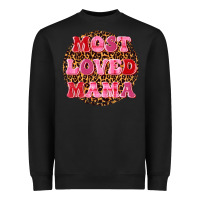 Black most loved mama Heavyweight Sweatshirt - texasbilliewilder
