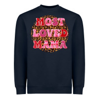 Navy most loved mama Heavyweight Sweatshirt - texasbilliewilder