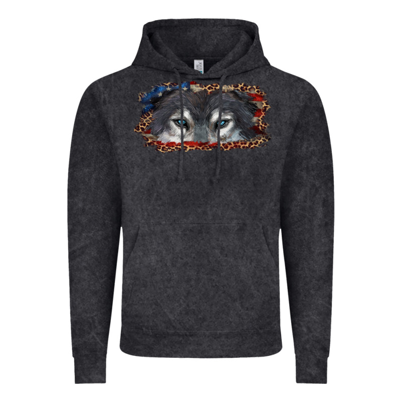 Wolf Eyes American Flag Vintage Hoodie by RanaPortraitStore | Teevron