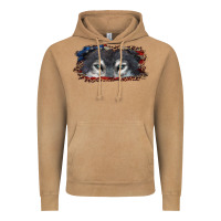 Vintage Camel wolf eyes american flag Vintage Hoodie - RanaPortraitStore