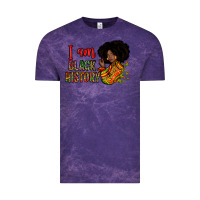 Cloud Purple I am black history Vintage Tee - Zillion Design Studio