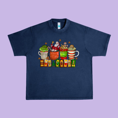 Hot Cocoa Urban Heavy Tee Designed By Cowhidedigitalart