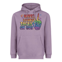 Lavender hate looks tacky on you pride Heavyweight Hoodie - MaliasSmallBusiness