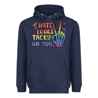 Navy hate looks tacky on you pride Heavyweight Hoodie - MaliasSmallBusiness