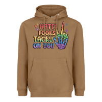 Toasted Coconut hate looks tacky on you pride Heavyweight Hoodie - MaliasSmallBusiness