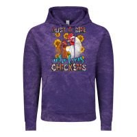 Cloud Purple just a girl who loves chickens Vintage Hoodie - Zillion Design Studio