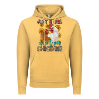 Vintage Mustard just a girl who loves chickens Vintage Hoodie - Zillion Design Studio