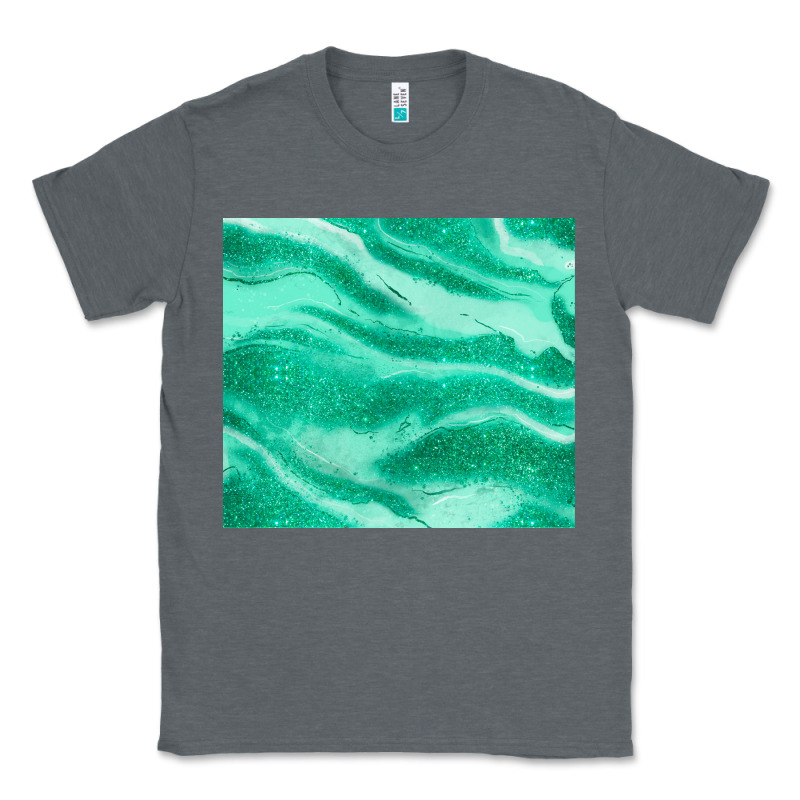 Green Glitter Classic Tee by JahusDesignShop | Teevron