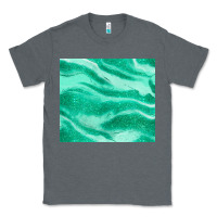 Charcoal Heather green glitter Classic Tee - JahusDesignShop