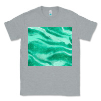 Heather Grey green glitter Classic Tee - JahusDesignShop