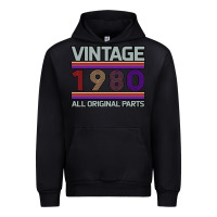 Black Vintage 1980 Birthday Urban Hoodie - Bettercallsaul