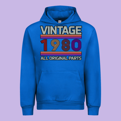 Vintage 1980 Birthday Urban Hoodie Designed By Bettercallsaul