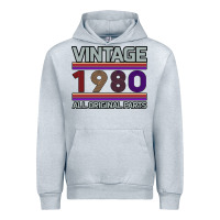Heather Grey Vintage 1980 Birthday Urban Hoodie - Bettercallsaul