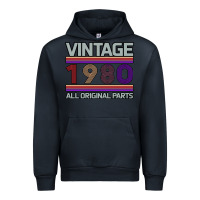 Navy Vintage 1980 Birthday Urban Hoodie - Bettercallsaul