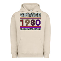 Pigment French Oak Vintage 1980 Birthday Urban Hoodie - Bettercallsaul