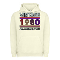 Pigment Pistachio Vintage 1980 Birthday Urban Hoodie - Bettercallsaul
