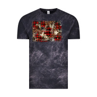 Cloud Black christmas leopard cowhide background Vintage Tee - BarkalooDesign
