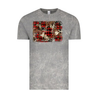 Cloud Rock christmas leopard cowhide background Vintage Tee - BarkalooDesign