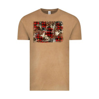 Vintage Camel christmas leopard cowhide background Vintage Tee - BarkalooDesign